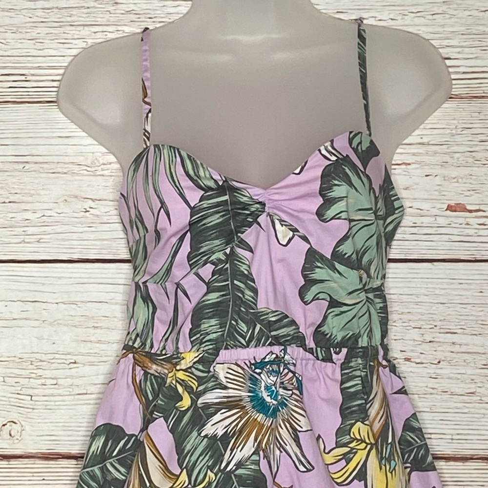J Crew Factory Floral Print Poplin Cami Dress Sz XS - Picture 4 of 16